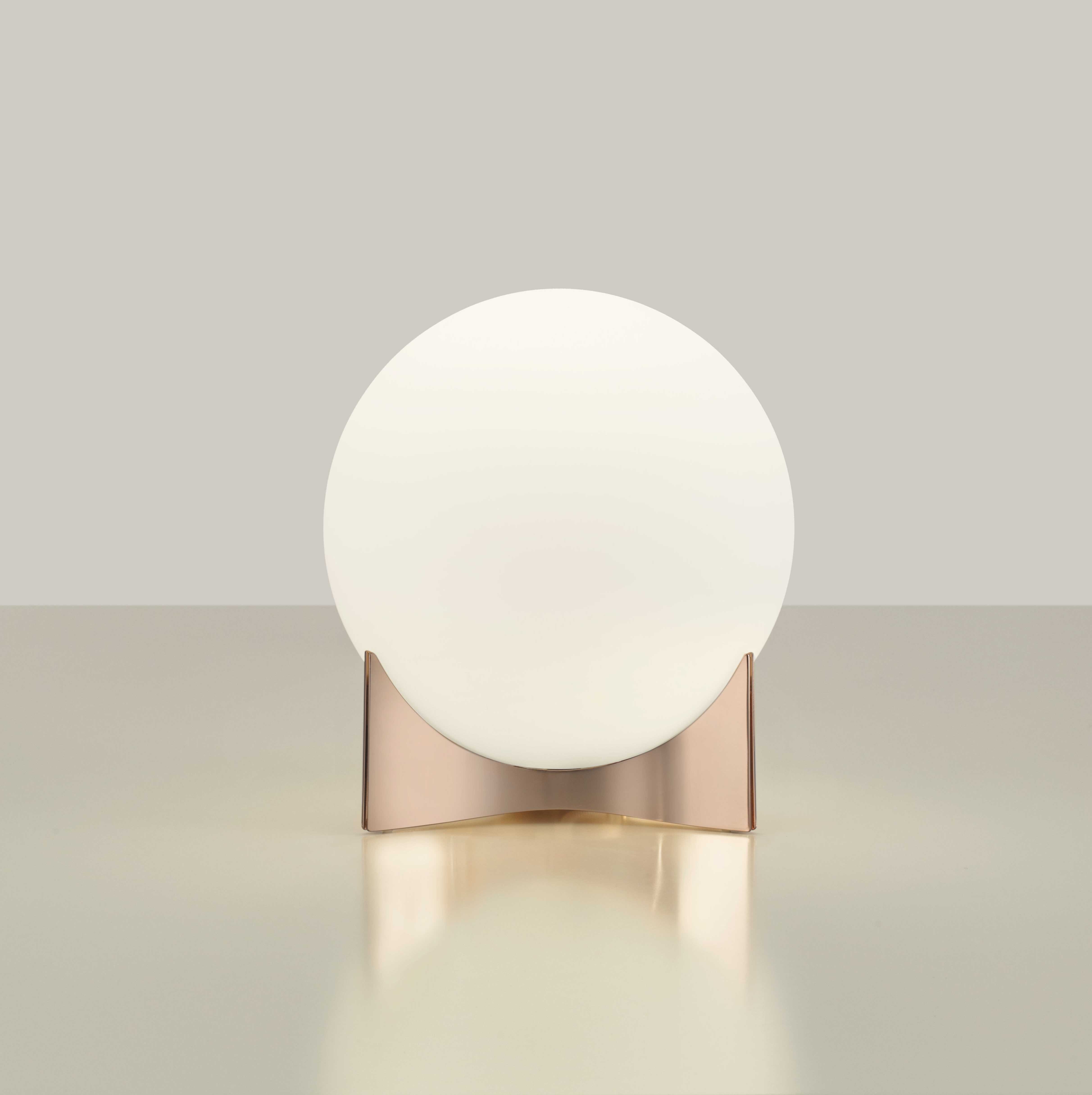 Oscar Lamp Rose Gold Shop TERZANI Here at Pendalier Lighting!